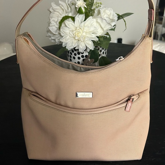 Authentic GUCCI y2 Jackie Shoulder Bag TwoTone Creamy Taupe Canvas/Leather - Picture 16 of 16